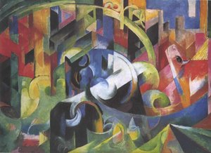 牛 作： Franz Marc